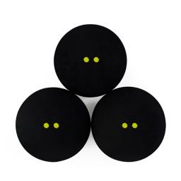 Double Yellow Point Squash Bolas, Borracha, Treinamento De Velocidade, Raquete, 2Pcs - Image 1
