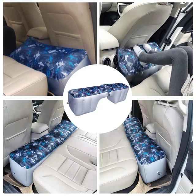 Colchão Inflável Dobrável para Carro com Design Confortável e Fivela de Suporte Estável para Acessórios Automotivos
