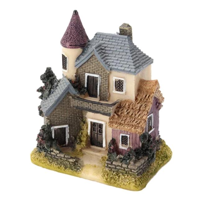 Mini Casa de Resina para Jardim: Lindas Miniaturas de Fadas em 4 Estilos Coloridos para Decoração Artesanal
