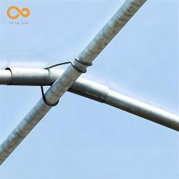 Tiras de aço galvanizado para construção de estufa, molas de compressão, Steel Pipe Buckles, Greenhouse Acessórios, 10PCs - Image 6