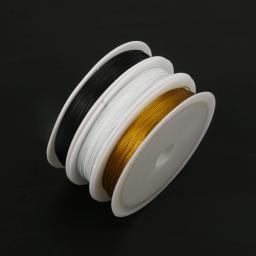 0.3/0.38/0.45mm fio de cobre ouro preto branco cor diy artesanato miçangas fios cordão de jóias para pulseira colar fazendo - Image 4