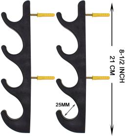 2 pçs/lote Hockey Stick Rack, Rack de Parede De Armazenamento para Varas de Hóquei, Hóquei Vara Exibição Titular/Cabide - Image 2