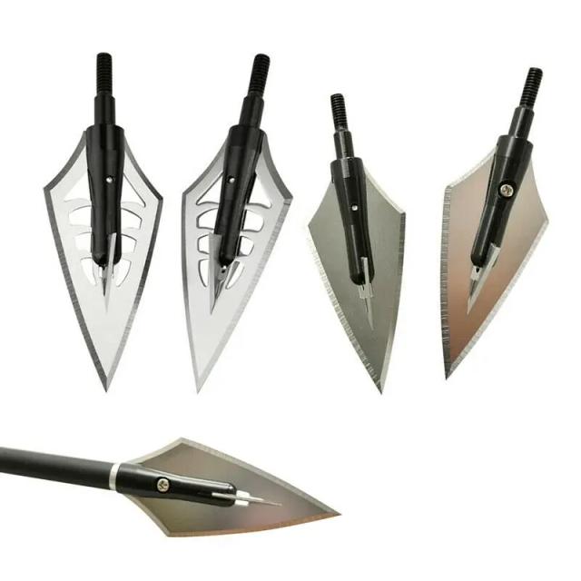 6/12/24pcs dicas de caça tiro com arco 145gr/160gr pontas de seta alvo broadhead pontos bestas arco composto setas accessorie