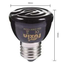 25w/50w/75w/100w e27 lâmpada de aquecimento de animais de estimação de cerâmica infravermelho distante lâmpada de aquecimento de animais de estimação aquecedor de lâmpada de cerâmica - Image 6