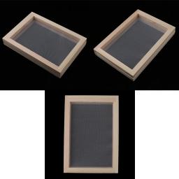 Kit de fabricação de papel para crianças e adultos, Molde de tela, Artesanato DIY, Artesanato, Reciclagem, Arte em papel, 3 pcs - Image 4