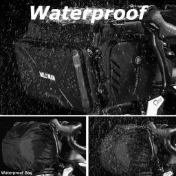 Wild Man Bolsa com Grande Capacidade para Bicicleta, Mala à Prova D'Água para Guidão, Acessórios para Tubo Dianteiro e Bagageiro, Saco para Ciclismo MTB - Image 5