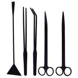 Aço inoxidável Kit Aquário Tanque de Ferramentas, Pinças Longas, Tesoura, Produto Pet, Plantas Aquáticas, Aquascaping, Fish Tank, 1, 2, 3, 4, 5Pcs - Image 3