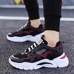 Grande tamanho chunky altura homem tênis mulher esporte sapatos homem tênis de corrida calçados esportivos masculinos para meninos preto azul branco tonificação D-753 - Image 5