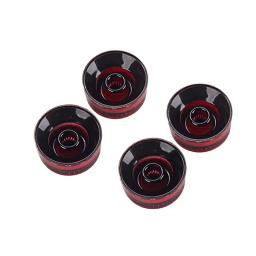 Guitarra Acrílico Efeito Pedal Botões, Guitar Control, botões de amplificador para baixo elétrico, preto e vermelho, GD17A, 4pcs - Image 4