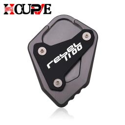 Motocicleta cnc kickstand pé suporte lateral extensão almofada suporte ampliar placa para rebel cmx1100 cm1100 cmx 1100 2020-2022 - Image 4