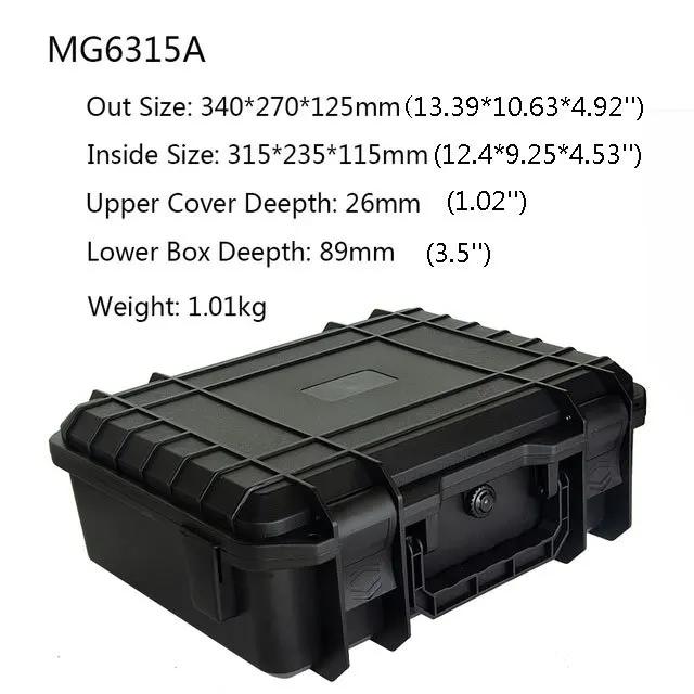 Estojo Tático para Pistola de Airsoft: Acessório Resistente em Plástico ABS com Espuma Pré-Cortada para Proteção Garantida