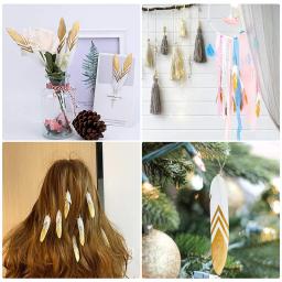 Penas naturais de pato tingido para artesanato, penas de decoração diy para fazer joias, cães de sonhos pruas 10-15cm - Image 6