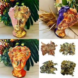 500 grama multi cores verde vermelho azul variegated ouro floco folha peças folha de ouro para arte artesanato dourado decoração para casa - Image 5