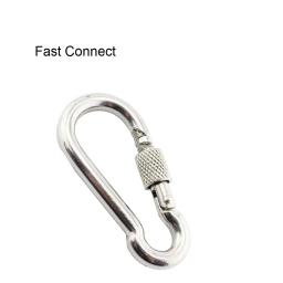 Clipes de mosquetão de pressão com trava de parafuso 5mm 6mm 7mm 8mm aço inoxidável 304 hardware de aparelhamento para rede acampamento caminhadas - Image 5