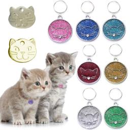 Coleira Pet personalizado com gravuras livres Nome ID Tags, Colar personalizado, pingente para cães e gatos, Acessório gatinho, Acessório Adorável - Image 1