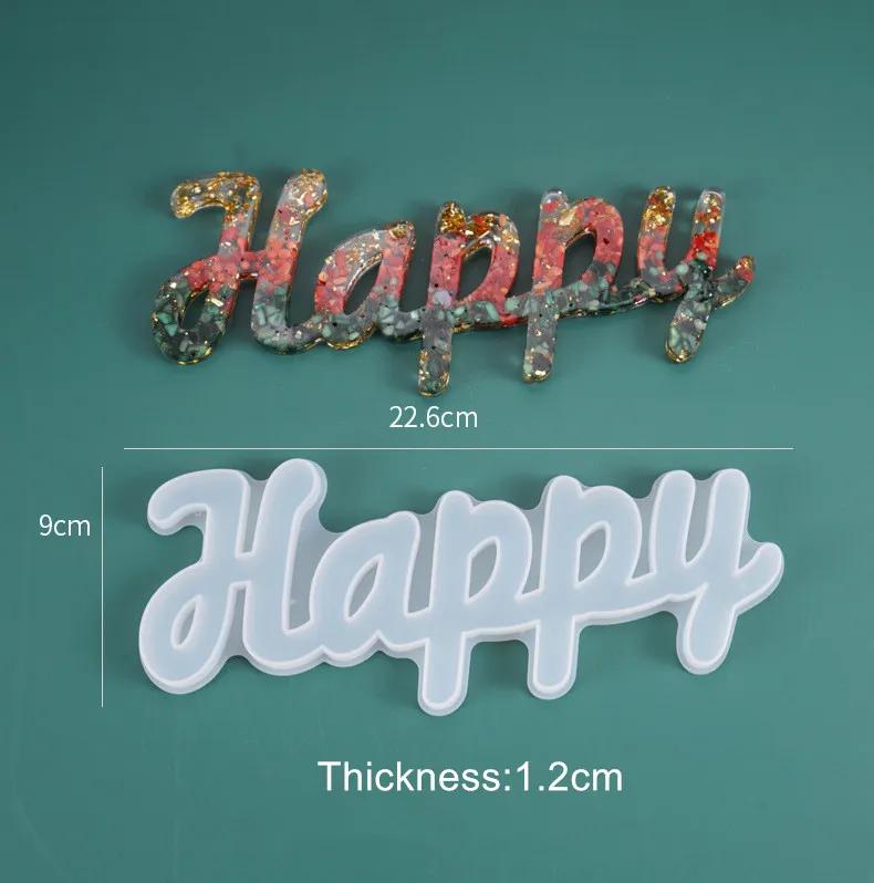 Silicone Letras De Resina Epóxi Molde, Moldes De Fundição, Decoração Para Casa, Artesanato DIY, Jóias Que Faz Ferramenta - Image 1
