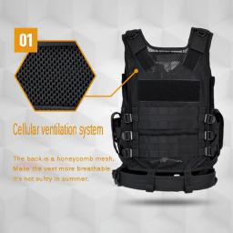 colete tatico militar Acessórios de caça tático armadura corpo jpc placa transportadora colete munição revista equipamento peito airsoft paintball engrenagem carga urso coletes - Image 3