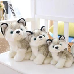 Simulação bonito husky cão brinquedo de pelúcia filhote de cachorro animais de pelúcia crianças meninos meninas boneca macio-kawaii lobo animal de estimação boneca bonito brinquedos para crianças - Image 2