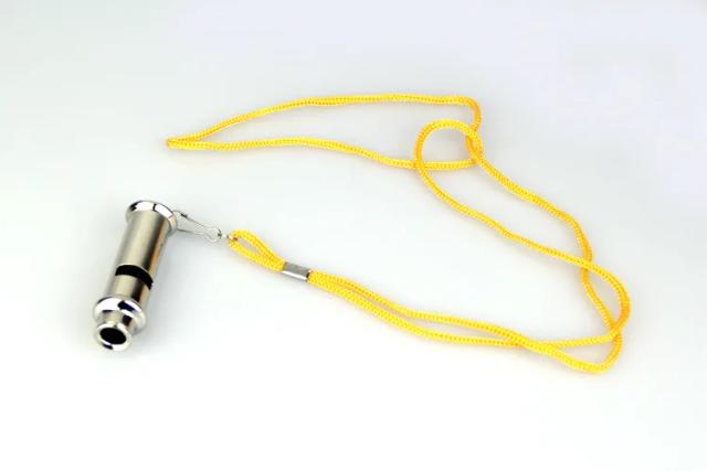 Apito de Aço Inoxidável para Autodefesa - Sirene de Metal de Alta Frequência e Som Super Alto Tipo Golfinho