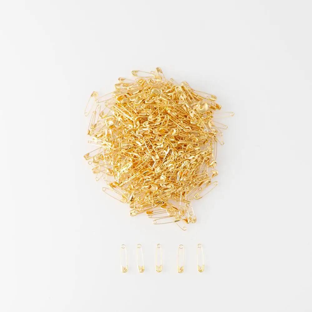 Alfinetes de segurança de ferro, acessórios de segurança diy, pinos pequenos de ferro prateado/dourado/preto, 100 peças - Image 1
