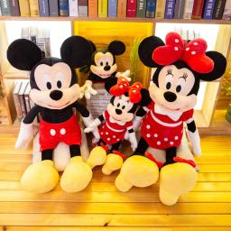 Disney-Mickey Mouse peluches infantis, bonecas de anime kawaii, modelos recheados da Minnie, presente de aniversário e Natal 40-120cm - Image 1