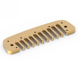 Pente harmônico de alumínio para hohner, acessório para gaita, 3 cores, liga de alumínio, 10 orifícios, harp, gaiola dourada - Image 5