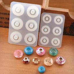 SNASAN Molde De Silicone Para 12mm 16mm Beads Com Grande Buraco Fazer Jóias Colar Pulseira Talão Resina Epóxi Silicone Mould Handmade - Image 1