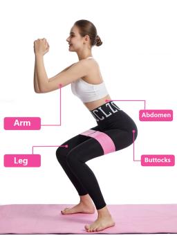 1 peça de faixa de borracha elástica fitness yoga resistência terno hip expansor esportes ginásio equipamentos fitness senhoras treino em casa - Image 5