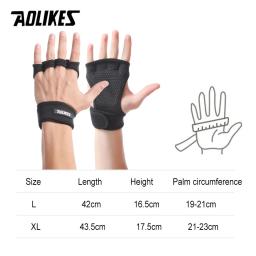 Luvas de levantamento de peso aolikes, luva de pulso para treino, academia, fitness, para mulheres e homens, proteção da palma da mão para crossfit - Image 6