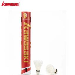 Kawasaki Torneio Peteca, Pena do Ganso Branco, Bola de Badminton Profissional, Durável, Velocidade 76, 77, 12, 24, 48Pcs - Image 3