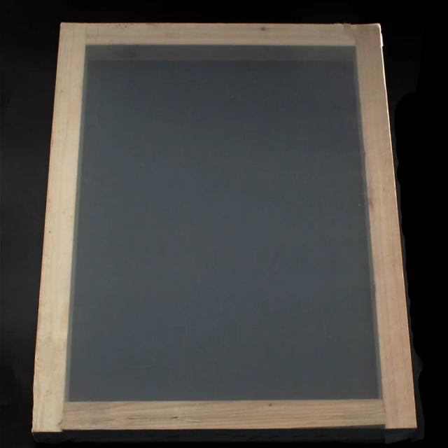 Quadro de Impressão de Tela de Seda 300x400mm com 43T Mesh e Rodo de Madeira de 8" para DIY Estêncil