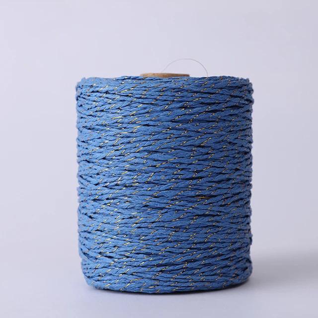 Fio de Algodão de Ráfia 280m para Crochê e Tricô - Ideal para Chapéus, Almofadas e Projetos DIY