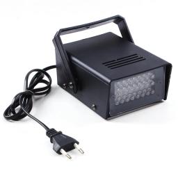 Stroboscope Luzes do Palco, DJ Strobe Luzes, Efeitos de Iluminação de Palco Branco, Disco Party Club, KTV, Plug UE, 220V AC, 3W, 24 LED - Image 1