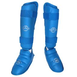 Mma karate taekwondo muay thai caneleiras guardas com pé destacável insteps sanda boxe kickboxing perna bezerro equipamentos de proteção eo - Image 5