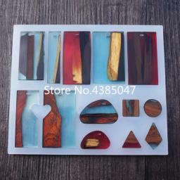 Molde de silicone líquido, 12 designs, para fazer joias pedant, diy, artesanato, moldes de resina exoxicida, ferramentas de joias, 1 peça - Image 6