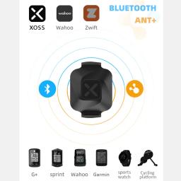 XOSS-Sensor de Cadência para Bicicleta App, Monitor de Freqüência Cardíaca, Velocímetro, ANT Plus, Bluetooth 4.0, apto para Garmin, Bryton, Computador Ciclo e Bicicleta App, Novo - Image 5