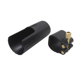 Clarinete ABS Mouthpiece Capa com Fivela De Metal, Tampa De Proteção, Braçadeira De Couro Clipe, Acessórios Para Instrumentos De Sopros e Peças - Image 5