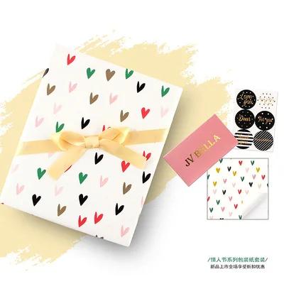 Papel de Embrulho para Presentes: 10 Peças para Dia dos Namorados, Casamentos e Natal
