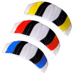 Dual Line Stunt Parachute Parachute para iniciantes, esportes divertidos, poder, Beach Kite para exterior, 1.4m - Image 1