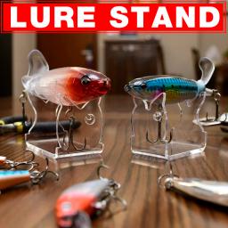 Pesca Isca Acrílico Display Stand, Prateleira Rack, Suporte, Suporte, Armazenamento, Decoração - Image 3