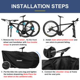 Rhinowalk-Portátil Mountain Bike Carry Bag, MTB Ciclismo Travel Bag, Acessórios de bicicleta, Desporto ao ar livre, 27,5 ", 700C, 2023 - Image 3