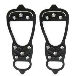 1 par profissional de escalada crampons 8 studs anti-skid neve gelo sapatos de caminhada de acampamento aperto pico equipamentos de inverno ao ar livre - Image 2