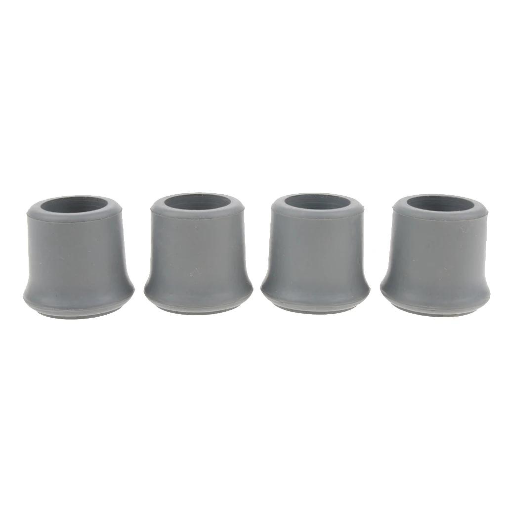 Tampa de borracha para trekking, vara de caminhada, pontas de bengala, muleta, 22mm, 25mm, 4 peças - Image 1