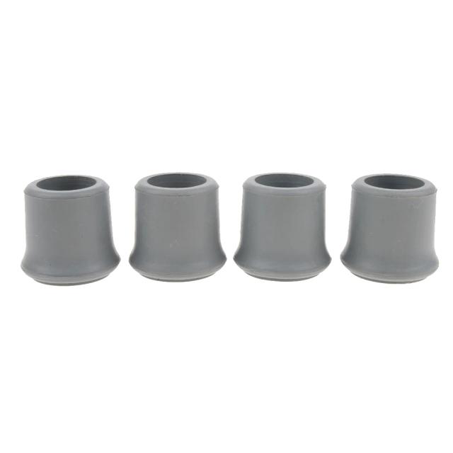 Conjunto de Tampas de Borracha para Trekking e Caminhadas - Compatível com Varas de Caminhada, Bengalas e Muletas - 22mm e 25mm, 4 Peças