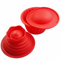 Molde gigante do queque do silicone da alta qualidade, Molde superior grande do queque, Ferramentas De Cozimento Resistentes Ao Calor, K950 Baking Maker, 3 pcs - Image 3