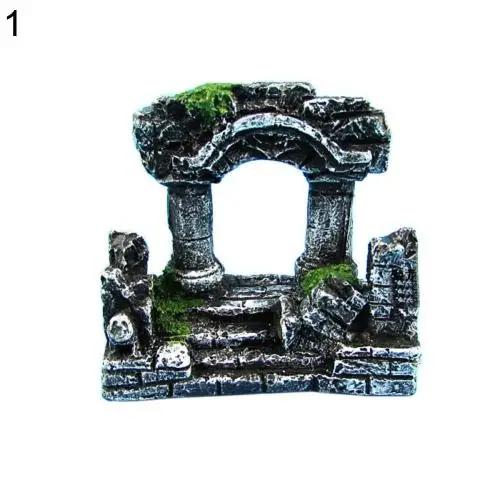 Coluna romana ornamentos para decoração do aquário, ornamento artificial, ornamentos do castelo, decoração do aquário - Image 1