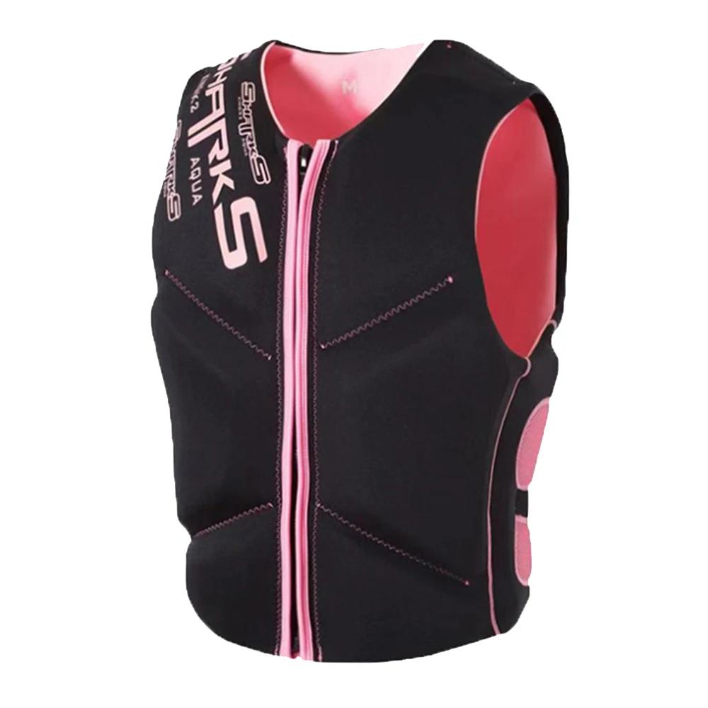 Nova segurança neoprene colete salva-vidas adulto portátil flutuabilidade profissional natação barco surf rafting esportes aquáticos - Image 1