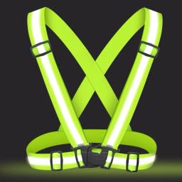 Alta Visibilidade Neon Safety Vest, Cinto Refletivo, Fit for Running, Cycling, Sports, Outdoor Clothes, Hot, 360 Degrees - Image 1