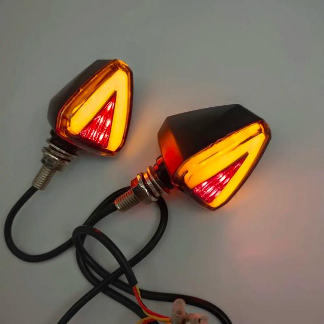 Luz de Freio e Torneamento Amarela e Vermelha para Motocicletas, Scooters, ATVs e Snowmobiles - 12V DC