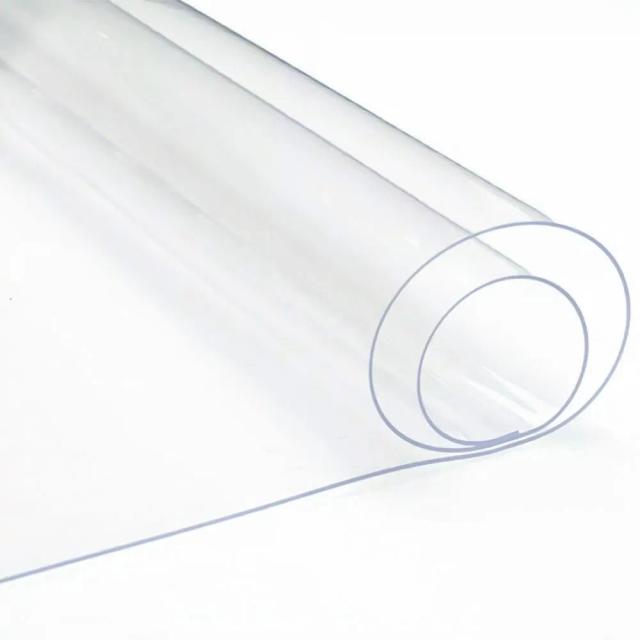 Pano Ultra-Transparente de PVC para Artesanato e Decoração - Cristal Impermeável e Macio